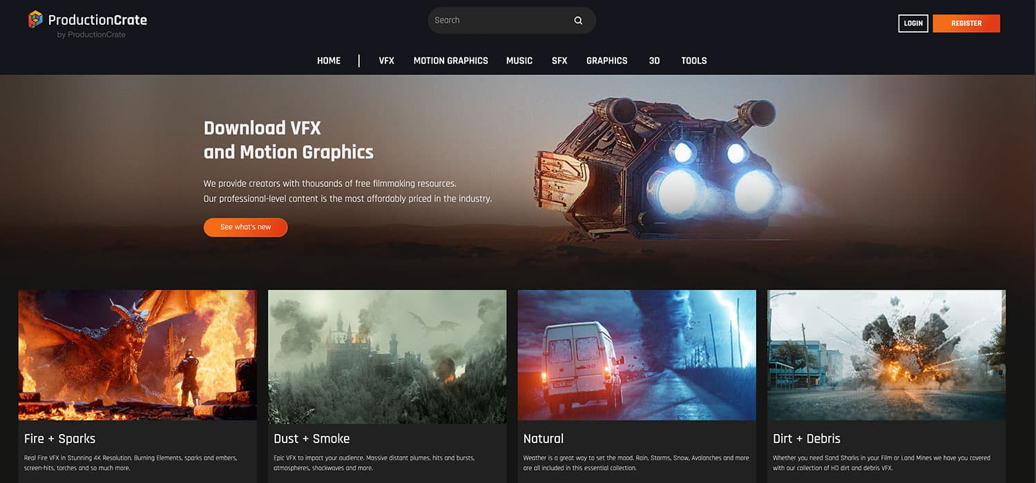 production crate website