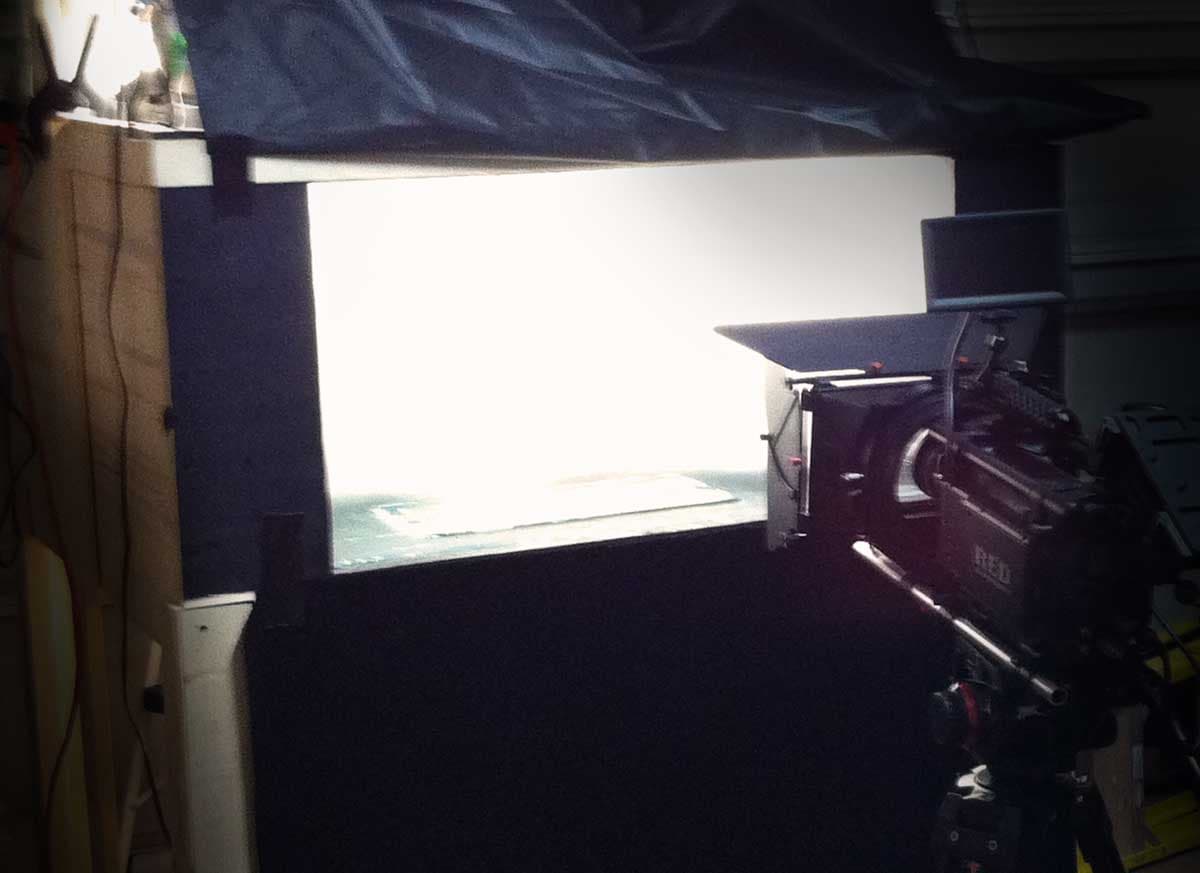 photo of custom cloud tank structure during production