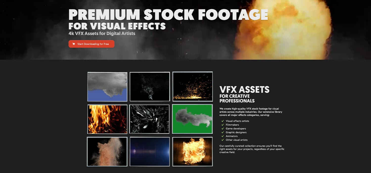 4k VFX Stock Footage Download