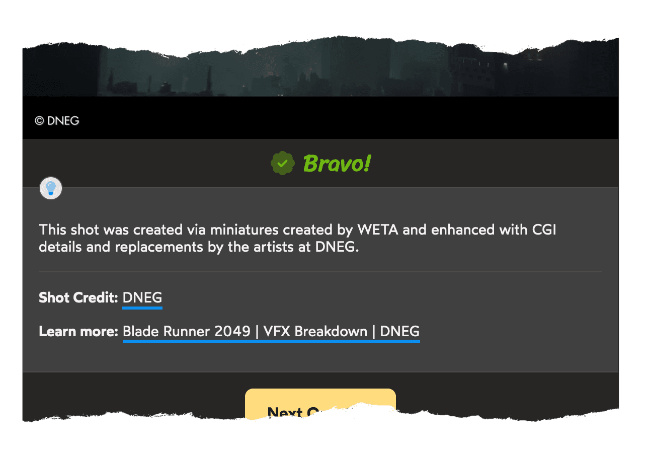 CGI champ VFX artist's credit
