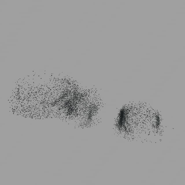Birds Murmuration - Large Flock - Horizon - 002