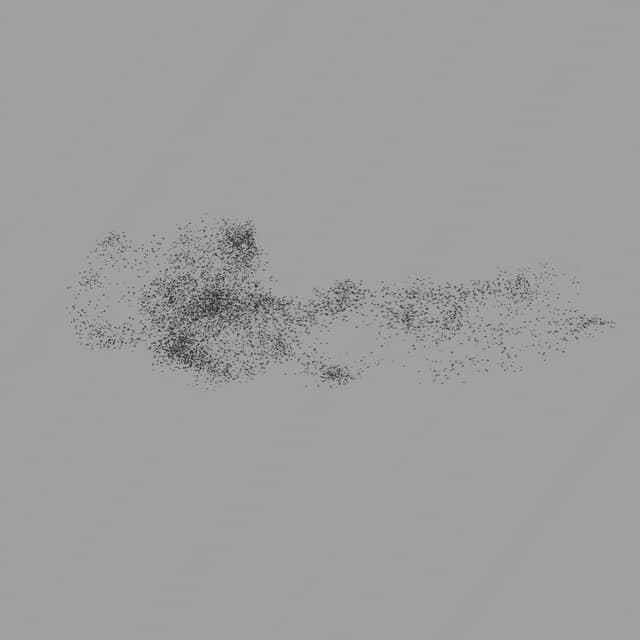 Birds Murmuration - Large Flock - Overhead - 003