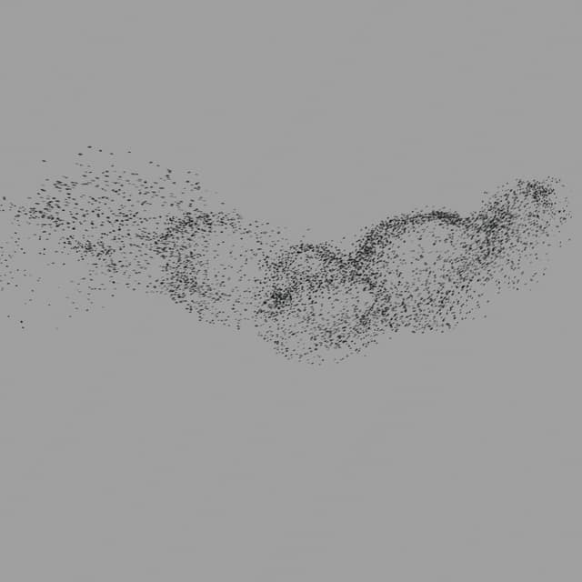 Birds Murmuration - Medium Flock - Horizon - 005