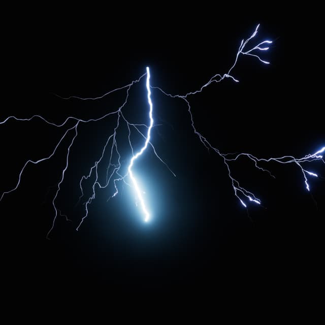 Lightning - Slow Motion - High Angle - 001