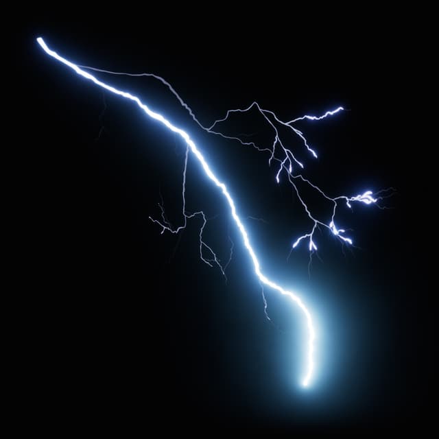 Lightning - Slow Motion - High Angle - 003