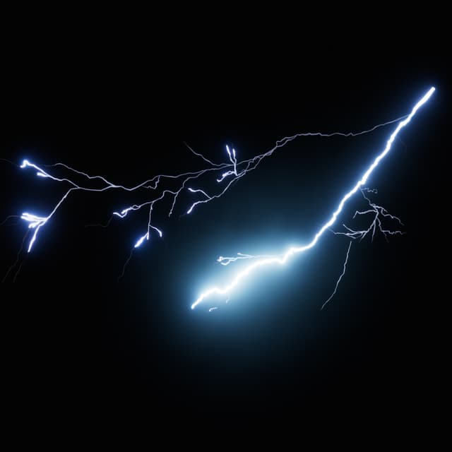 Lightning - Slow Motion - High Angle - 004