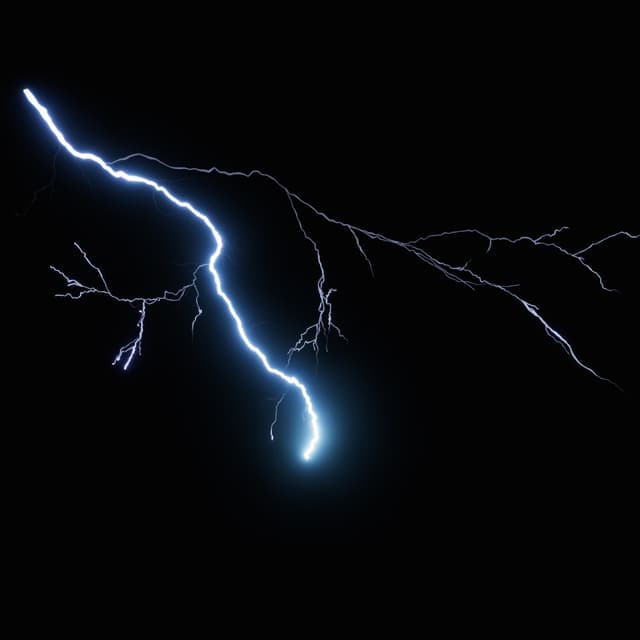 Lightning - Slow Motion - High Angle - 006
