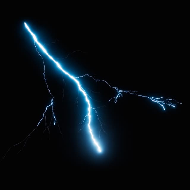 Lightning - Slow Motion - High Angle - 009