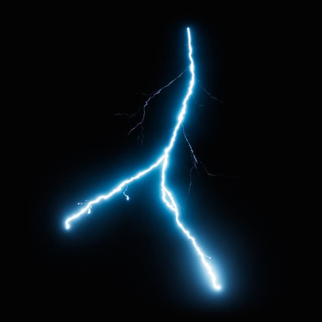 Lightning - Slow Motion - High Angle - 011