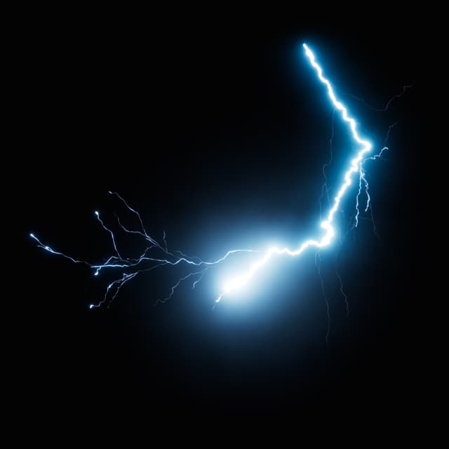 Lightning - Slow Motion - High Angle - 012