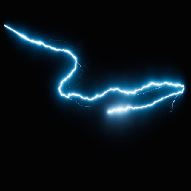 Lightning - Slow Motion - High Angle - 014