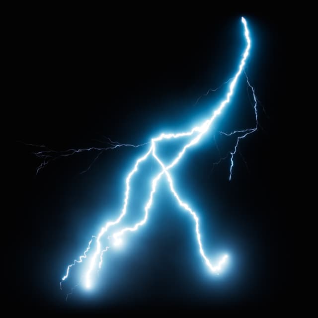 Lightning - Slow Motion - High Angle - 015