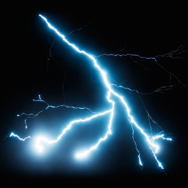 Lightning - Slow Motion - High Angle - 016