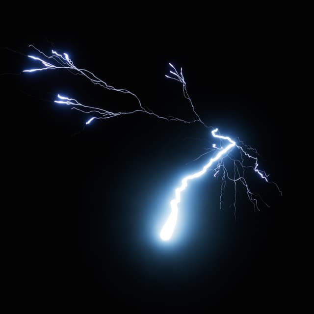 Lightning - Slow Motion - Low Angle - 001