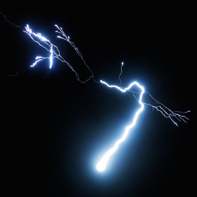 Lightning - Slow Motion - Low Angle - 002