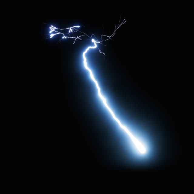 Lightning - Slow Motion - Low Angle - 003