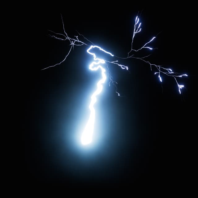Lightning - Slow Motion - Low Angle - 004