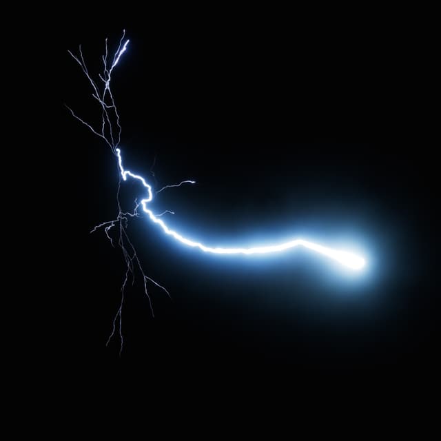 Lightning - Slow Motion - Low Angle - 006