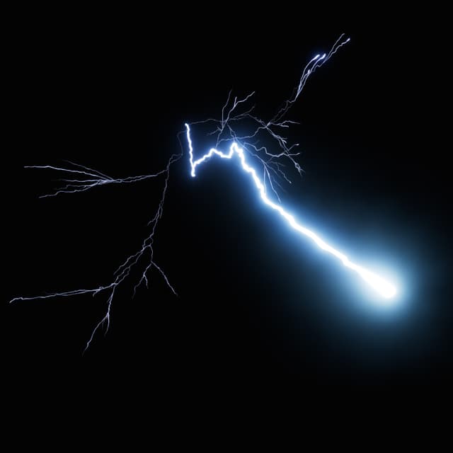 Lightning - Slow Motion - Low Angle - 007