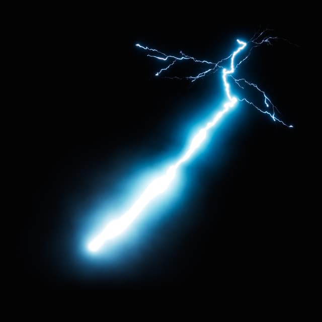 Lightning - Slow Motion - Low Angle - 010