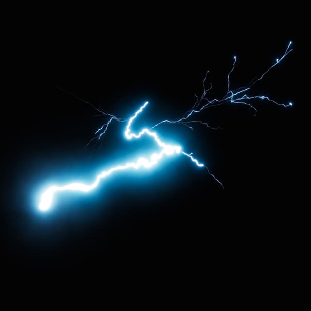 Lightning - Slow Motion - Low Angle - 012