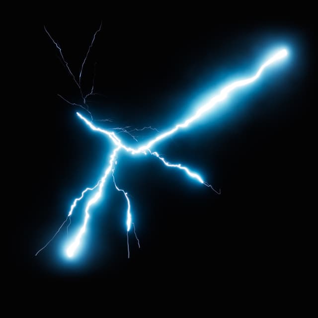 Lightning - Slow Motion - Low Angle - 013