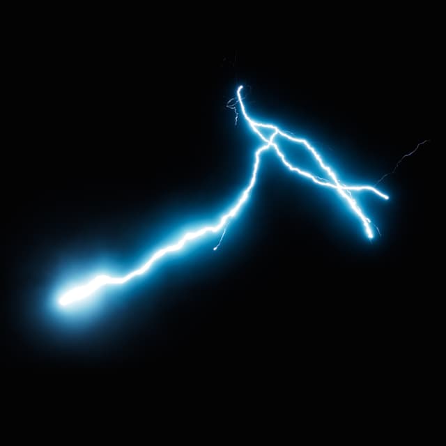 Lightning - Slow Motion - Low Angle - 015
