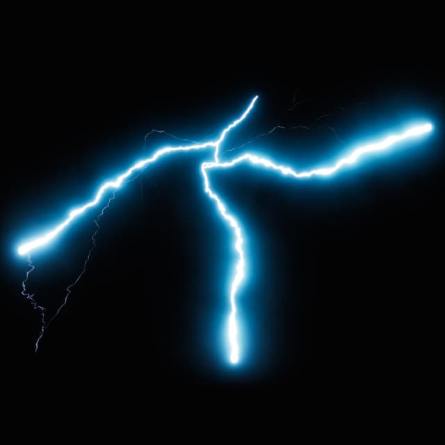 Lightning - Slow Motion - Low Angle - 016