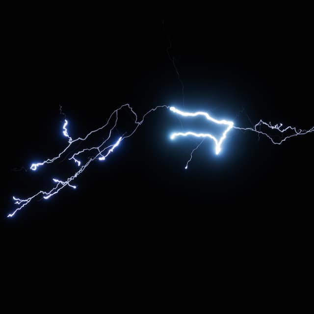 Lightning - Slow Motion - Overhead - 002