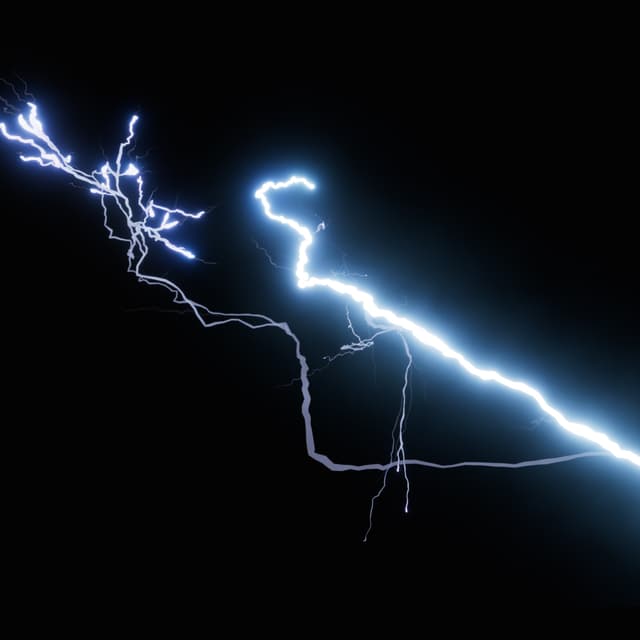 Lightning - Slow Motion - Overhead - 003