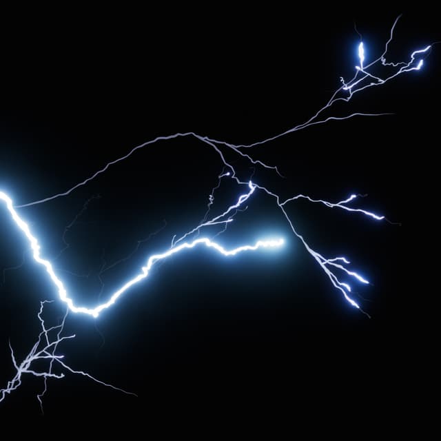 Lightning - Slow Motion - Overhead - 004