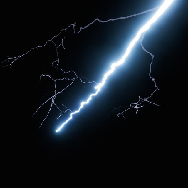 Lightning - Slow Motion - Overhead - 008