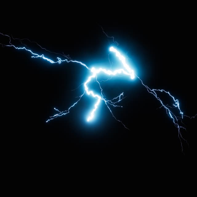 Lightning - Slow Motion - Overhead - 010