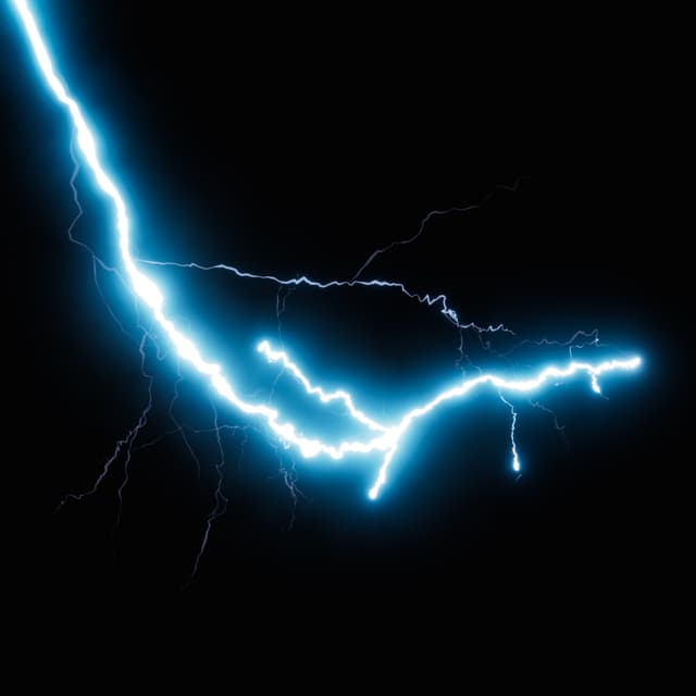 Lightning - Slow Motion - Overhead - 011