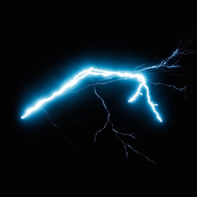 Lightning - Slow Motion - Overhead - 013
