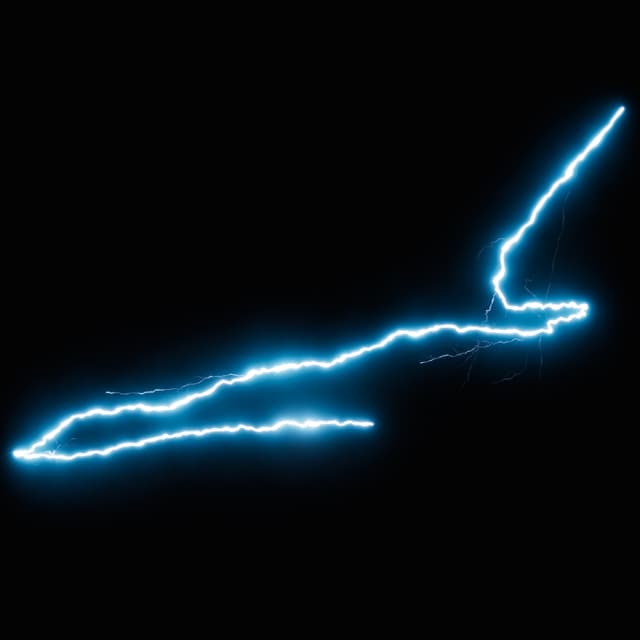 Lightning - Slow Motion - Overhead - 014
