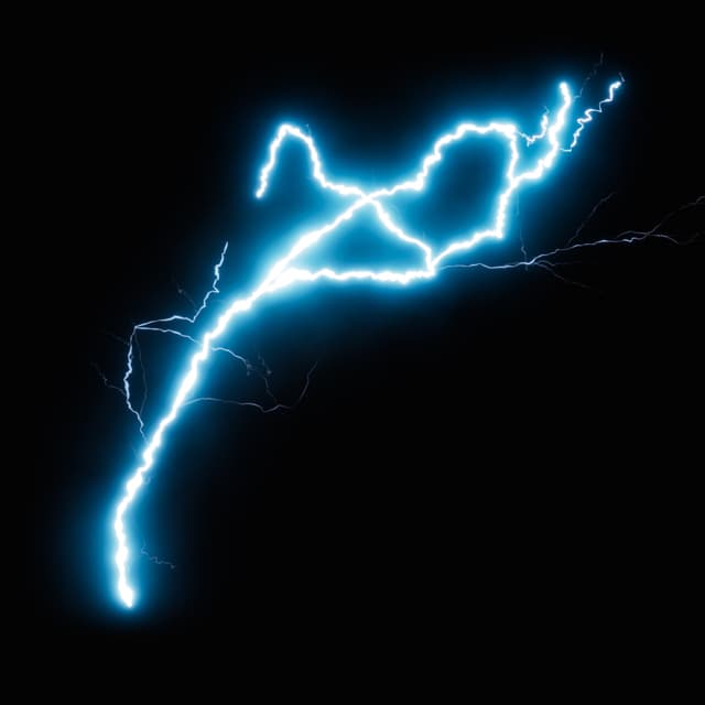 Lightning - Slow Motion - Overhead - 015